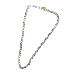 DIESEL ディーゼル チェーンネックレス シルバー ゴールド コンビ DX1355931 シルバー系 サイズ 661810
