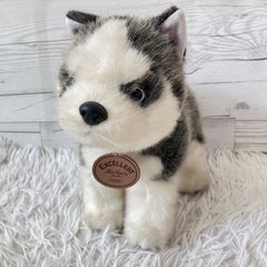 ファースト社 エクセレント ぬいぐるみ シベリアンハスキー 昭和レトロ