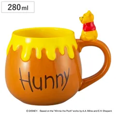 マグカップ フィギュア付きマグ ファニーフェース くまのプーさん （ 280ml 磁器 マグ マグコップ カップ 食器 プーさん ディズニー キャラクター かわいい おしゃれ ギフト プレゼント )