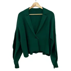 ADORE(アドーア) ジャケット サイズ38 M レディース美品  フォルムドスリーブニットジャケット 531-5170527 グリーン 長袖/春/秋のサムネイル