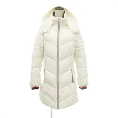 トミーヒルフィガー TOMMY HILFIGER 中綿 コート ロング アウター Mサイズ 白 ホワイト ☆AA★のサムネイル