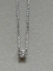 プラチナ天然ダイヤモンドネックレス　0.205ct