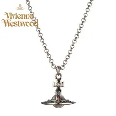 Vivienne Westwood ヴィヴィアン・ウエストウッド ネックレス ガンメタリック  PETITE ORB 63020098/S001のサムネイル