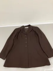 送料無料★GERARD DAREL PARIS ジェラールダレル　東京スタイル★ジャケット　上着★ブラウン★肩パッド入り★レディース　サイズ13  #80618schのサムネイル