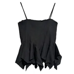 IENA LA BOUCLE (イエナラブークル) リネンキャミソール 25051914345020 ブラック ONE SIZEのサムネイル