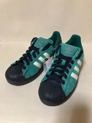 新品 スーパースター2 スエード グリーン 本革 アディダス オリジナルス JQ3219
