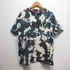 アルファ ALPHA INDUSTRIES ビッグシルエット タイダイ 半袖 Tシャツ L アイボリー×ネイビー TC1476のサムネイル