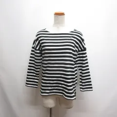 マルティニーク martinique 七分袖 ボーダー カットソー 白×黒 Tシャツ 日本製のサムネイル