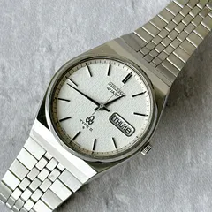 SEIKO TYPEⅡ セイコータイプ2 7546-7000 刻印あり ホワイトテクスチャーダイヤル デイデイト 純正ブレス クオーツ ヴィンテージウォッチ