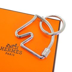 美品 エルメス HERMES シュヴァル 馬 キーホルダー キーリング - メルカリ
