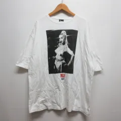アトモス atmos × LIFE × SCREEN STARS BEST マドンナ フォト Tシャツ 半袖 XL 白 ホワイト 2122-506SSのサムネイル