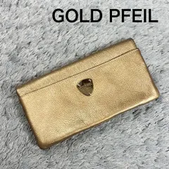 GOLD PFEIL ゴールドファイル 長財布 ゴールド レザー ゴールドプレートロゴ ユニセックスのサムネイル