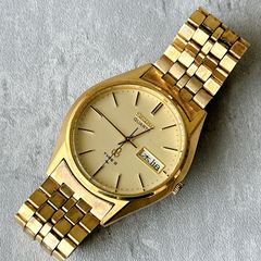 SEIKO QUARTZ セイコークォーツ 9021-5310 ゴールド文字盤 スクエア