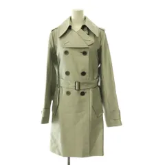 バーバリー ロンドン BURBERRY LONDON トレンチコート スプリングコート 裏地チェック 36 シルバー色 /DF ■GY40のサムネイル