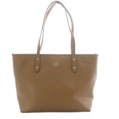 コーチ coach トートバッグ レザー ブラウン - メルカリ