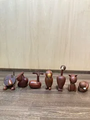 260612　千趣会 ロイヤルペット こけし 木製動物 置物  ライオン マンダリン 他のサムネイル