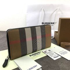 未使用品 BURBERRY 長財布 アイコンストライプ チェック 233 - メルカリ