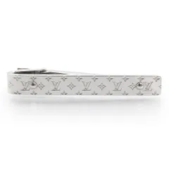 ルイ ヴィトン M00703 モノグラム ボールド シルバー ネクタイピン 箱付 LOUIS VUITTON（美品）
