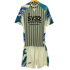 エスワイサーティトゥー SY32 by SWEET YEARS シャドーストライプ サッカーシャツ ショーツ セットアップ メンズ import：S のサムネイル