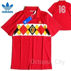 【メンズ M 】未使用 定価15400円 adidas アディダス オリジナルス サッカー ユーロ1984フランス大会 ベルギー代表ユニフォーム レプリカ シャツ adidas Belgium Jersey S/S Shirt Originals CE2337のサムネイル
