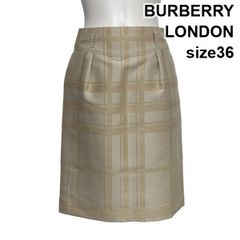 Burberry バーバリーロンドン ウール ノバチェック スカート 38y2k