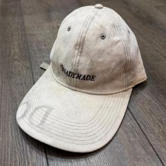 READYMADE ONE SIZEカーキロゴ刺繍 ヴィンテージコットンキャップ
