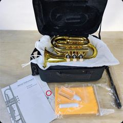 ケルントナー　ポケットトランペット　中古 美品】Kaerntner ケルントナー ポケットトランペット KTR-33P ゴールド