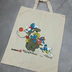 スマーフ　ヴィンテージトートバッグ　70s~80s　シュライヒ社製　ベージュのサムネイル