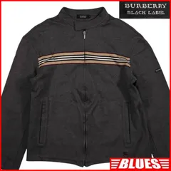 BURBERRY BLACK LABEL 廃盤 バーバリーブラックレーベル セーター L グレー ボーダー ニット メンズ 3 ニット_セーターサイズL一覧←SEULB屋着古← SJ513のサムネイル