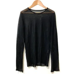 美品 24SS Diagram ダイアグラム シアーカットソー 0324143187 サイズ36 ブラック レディース 古着 中古 USEDのサムネイル