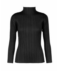 PLEATS PLEASE BASICS ハイネックトップブラックサイズ3 - メルカリ