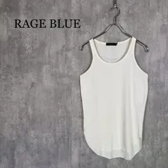 『RAGE BLUE』レイジブルー（S）ワッフル ラウンドヘム タンクトップ ノースリーブのサムネイル