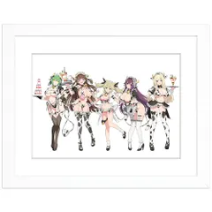 【カーテン魂】シノビマスター 閃乱カグラ NEW LINK 描き下ろしキャラファイングラフ（ミルキーメイド）A4のサムネイル