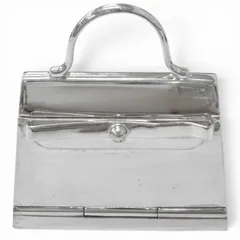 美品□HERMES エルメス ヴィンテージ SV925 ケリーバッグモチーフ ピルケース ペンダントトップ チャーム シルバー 重量37.56g メンズのサムネイル