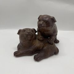 犬 インクウェルスタンド インクポット 土佐犬 ビンテージ レトロ