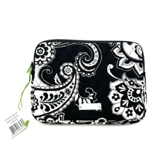 【楠本質店/元住吉】ほぼ未使用品　訳あり ヴェラブラッドリー　 Vera Bradley　ポーチ　14189-201　ブラック　ホワイト　ミッドナイトペイズリーのサムネイル