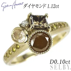 セイレーンアズーロ K18WG ダイヤモンド リング 1.12ct D0.10ctのサムネイル