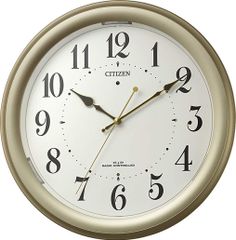 CITIZEN 電波掛時計 木枠 サイレントステップ秒針 - メルカリ