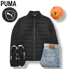 【極暖】 プーマ PUMA 中綿 キルティング ジャケット ジャンパー ウィンドブレーカー ジップアップ M ブラック スポーツ カジュアル ウェア タウンユース レジャー メンズ