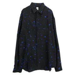 Berluti ベルルッティ シルク ドット 長袖 シャツ ブラック系 ブルー系 R39【中古】のサムネイル