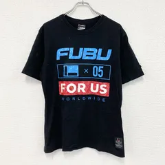 FUBU　フブ　半袖プリントTシャツ　黒　ブラック　Lサイズ　古着のサムネイル