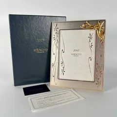 K-48 未使用・保管品 MIKIMOTO ミキモト 2005 フォトフレーム リーフモチーフ パール 写真立て 2260003990205 40-3のサムネイル