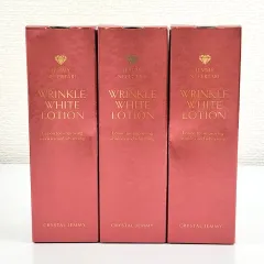 【 CRYSTAL JEMMY 】K 12 A-1 未開封 120ml × 3 JEMMY NEFERTARI WRINKLE WHITE LOTION クリスタルジェミー ジェミーネフェルタリ リンクルホワイトローションW 化粧水 スキンケア 美容のサムネイル