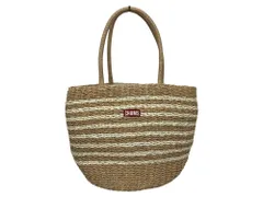 CHUMS (チャムス) Paper Basket Tote ペーパー バスケット トートバッグ ボーダー柄 CH60-3441-Z038-00 ベージュ系 レディース/049のサムネイル