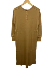 CHUMS (チャムス) Waffle 2way One-Piece ワッフル 長袖ワンピース 袖ロゴ刺繡 CH18-1228-B005-04 M ブラウン レディース/049のサムネイル
