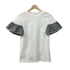 BORDERS at BALCONY 袖フリル半袖カットソー 白 38 - メルカリ