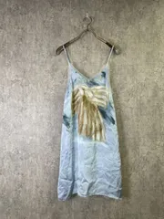 【中古】Acne Studios ｱｸﾈｽﾄｩﾃﾞｨｵｽ ｷｬﾐ ﾜﾝﾋﾟｰｽ ﾌﾟﾘﾝﾄ Karen Kilimnik ｶﾚﾝｷﾘﾑﾆｯｸ ｲﾀﾘｱ製 ITALY ﾌﾞﾙｰ 36 33957150のサムネイル