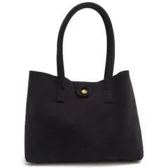 トフアンドロードストーン トフ＆ロードストーン／TOFF＆LOADSTONE バッグ トートバッグ 鞄 ハンドバッグ レディース 女性 女性用 ポリエステル ブラック 黒  TM-1790 ブラスボタン27トート M 撥水加工 肩掛け ワンショルダーバッグのサムネイル