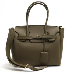ココセリュックス ゴールド／COCOCELUX GOLD バッグ ハンドバッグ 鞄 トートバッグ レディース 女性 女性用 レザー 革 本革 グリーン 緑  205DA0383 ベルトデザイン シボ革 シュリンクレザー 2WAY ショルダーバッグのサムネイル
