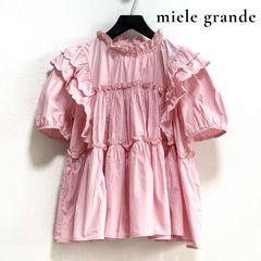 美品☆2025SS normment コットンピンタックヨークブラウス ピンク 